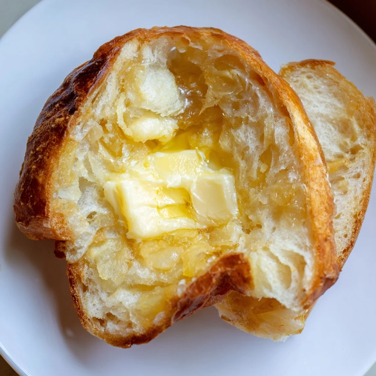 Thick wedges of Irish Potato Bread with Butter are paired with jam for a sweet-savory snack.