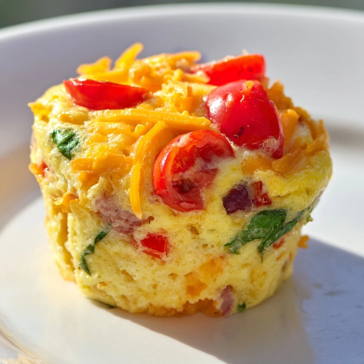 Twelve savory Best Frittata Egg Muffins are presented on a plate, offering a perfect portable breakfast or healthy snack.