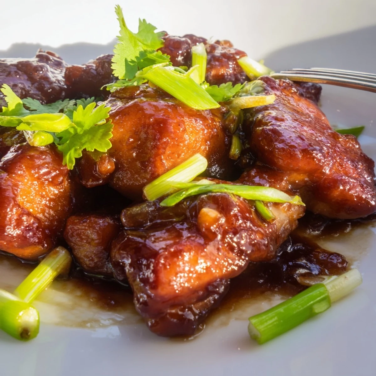 A steaming bowl of Ga Kho with fragrant jasmine rice on a rustic table.