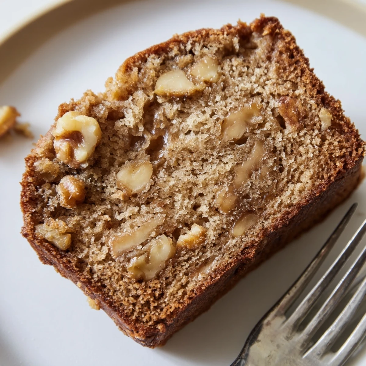 Freshly baked ultimate banana nut bread cooling on wire rack with golden crust and nutty aroma