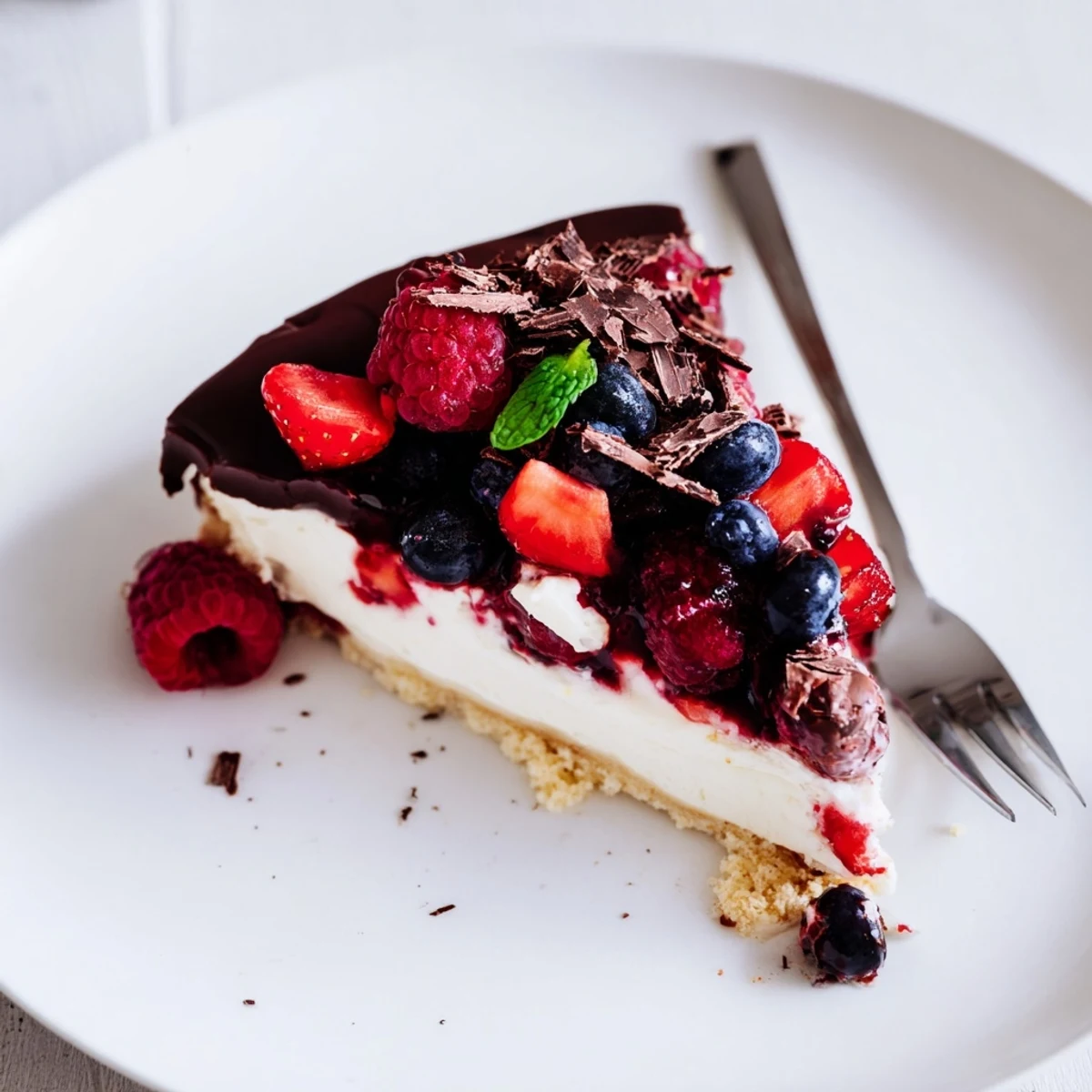 The Ultimate Dessert Recipe finished with dark chocolate shavings, mint, and a Moscato pairing.