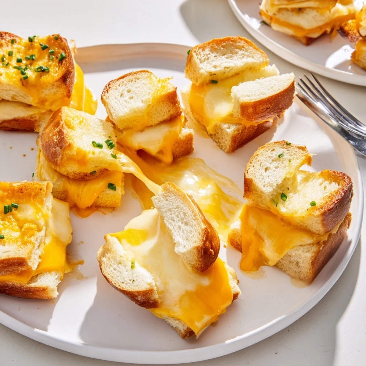 Golden, gooey Mini Grilled Cheese Hawaiian Rolls with melted cheddar and buttery crust