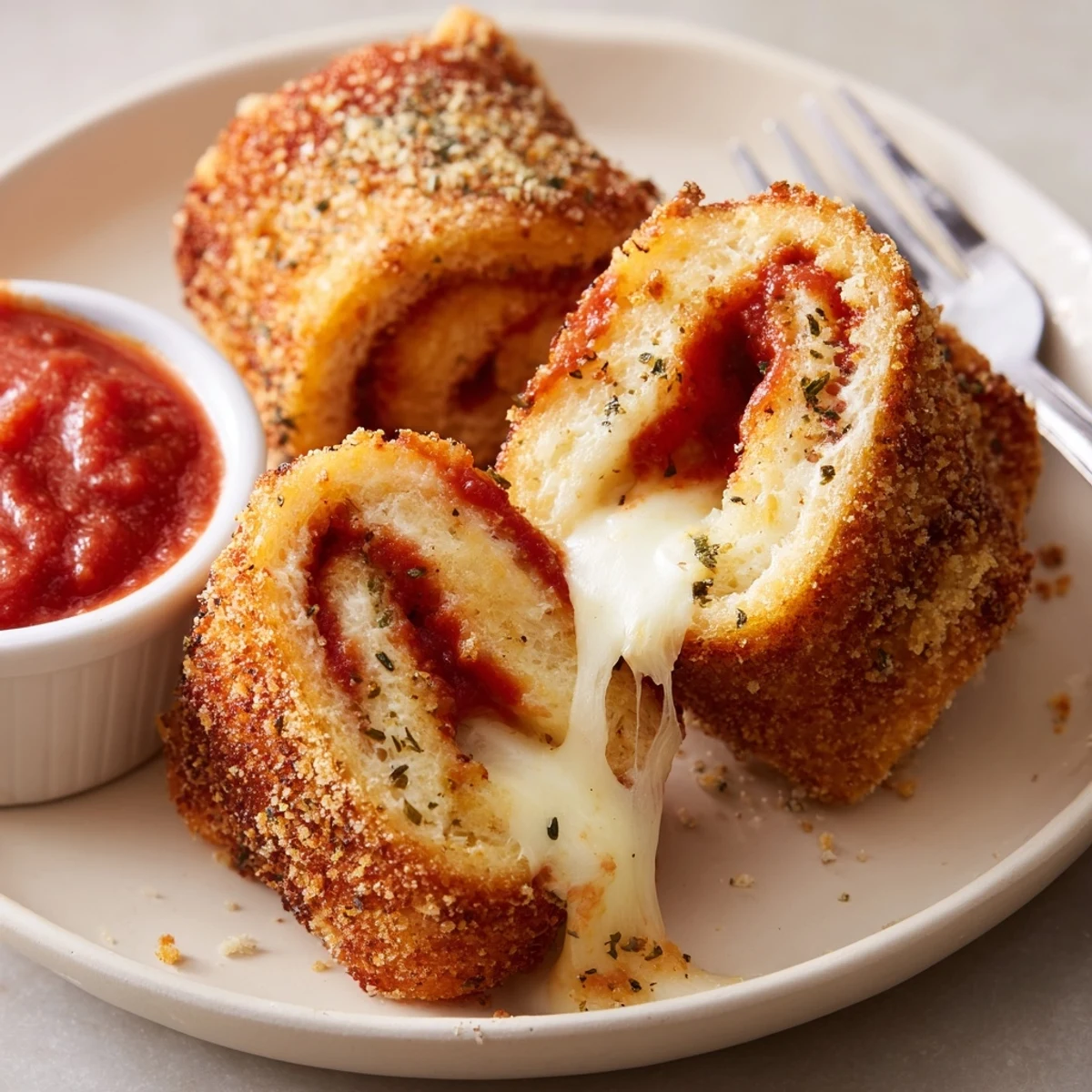 Easy Crispy Cheesy Roll Ups, kid-friendly snack, crisp edges and melty center.