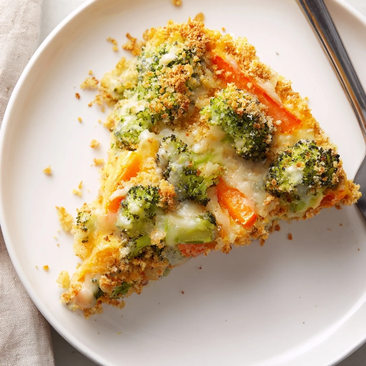 Oven-fresh Cheese Bake Broccoli Carrots steaming, tender florets and sweet carrots