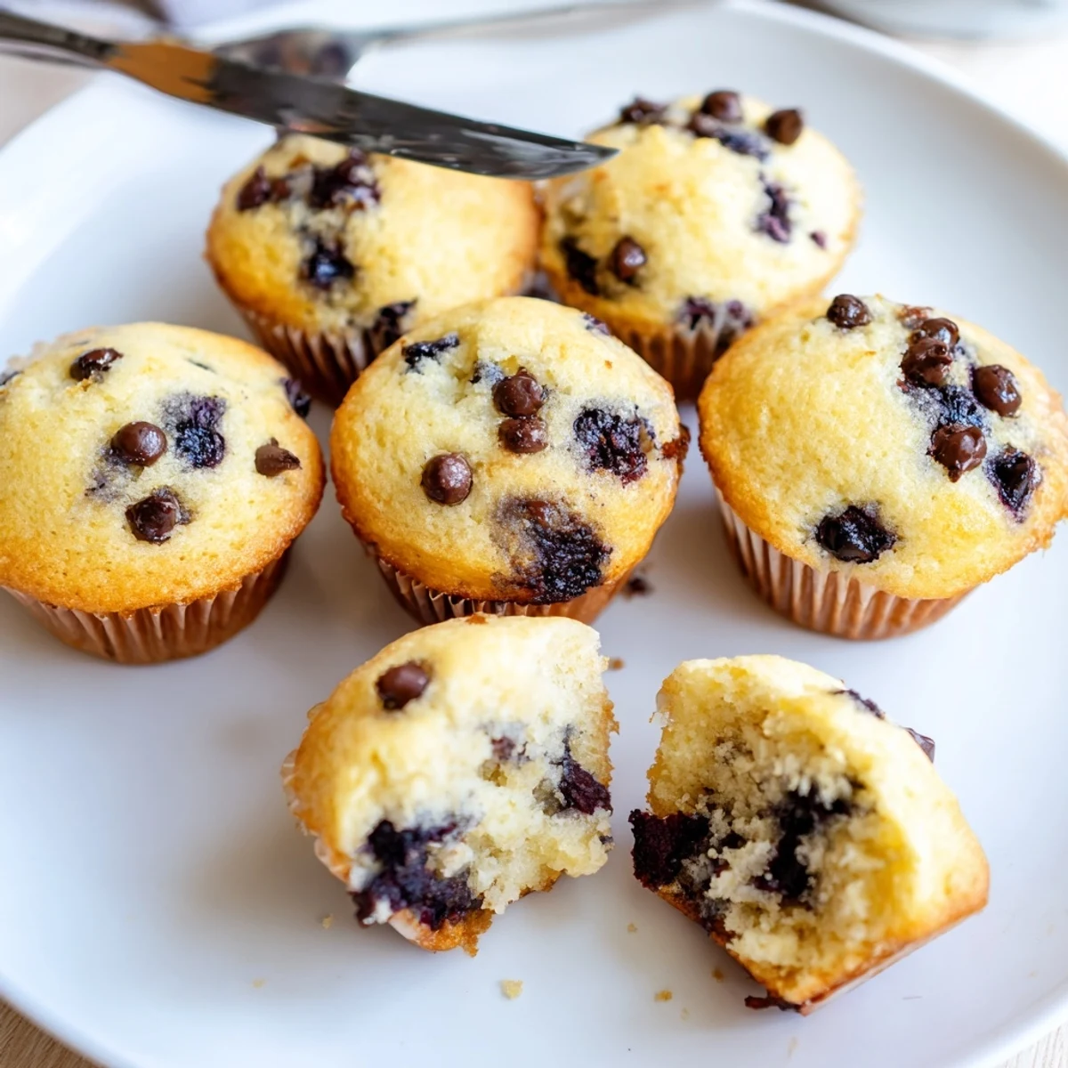Little Bites Mini Muffins with golden tops, soft crumb, lunchbox ready