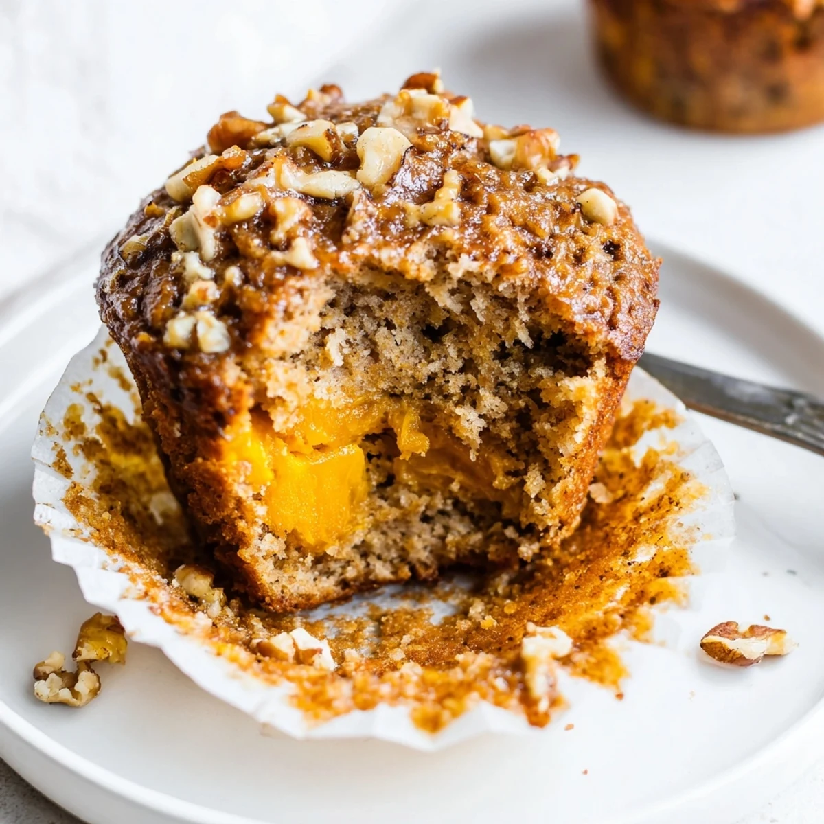 Warm Butternut Squash Banana Muffins with golden tops, cinnamon aroma, cooling rack