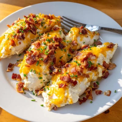 Creamy Ranch Bacon Baked Chicken